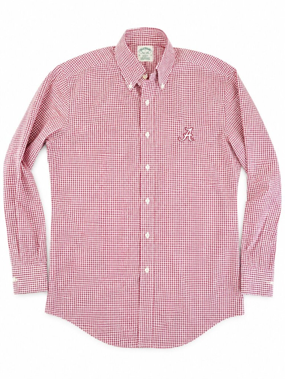 Brooks Brothers Alabama Crimson Tide Button Down Shirt Small | Red Gingham